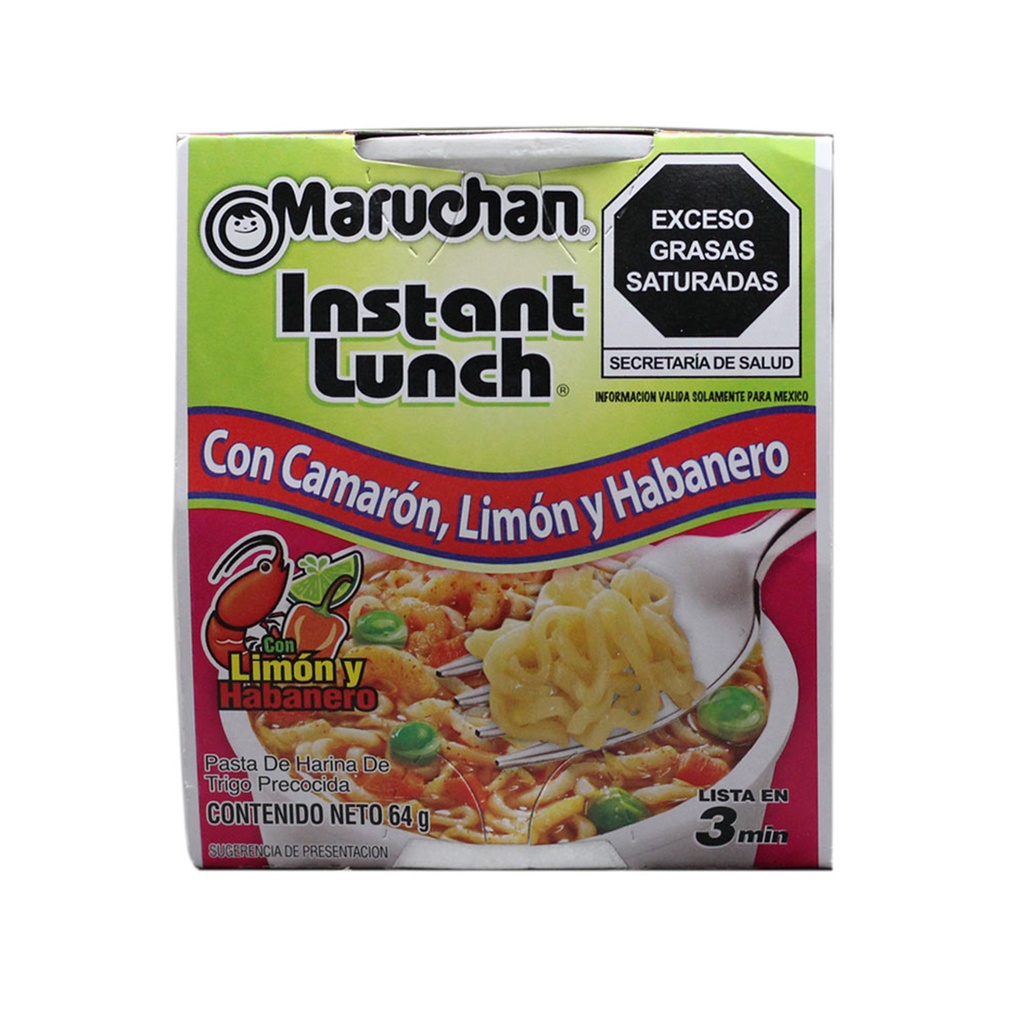 Maruchan  camaron/Habanero 12 pz