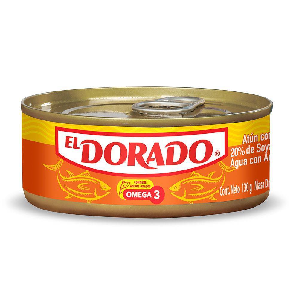 El dorado atun de soya agua con aceite 130g