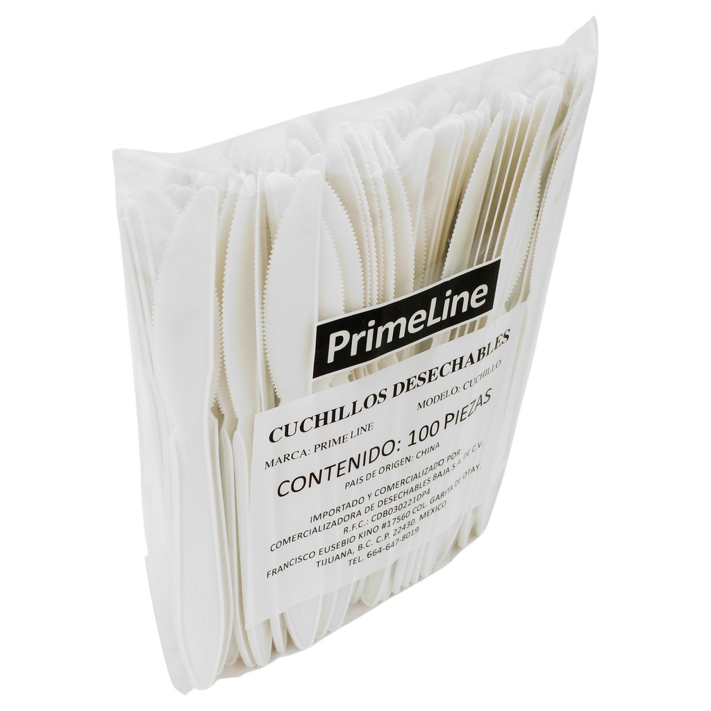 Primeline foric,medium weight white,ppe. (1000r,10/100bags)