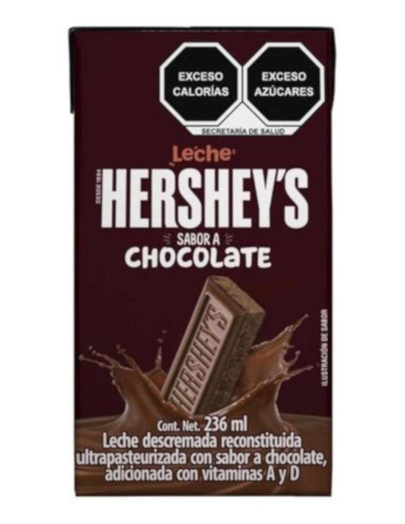 Leche hershey's chocolate 200 ml de 24pzs
