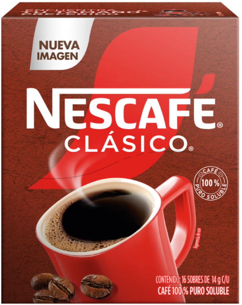 Nescafé Clásico Sobre 14gr 16pz