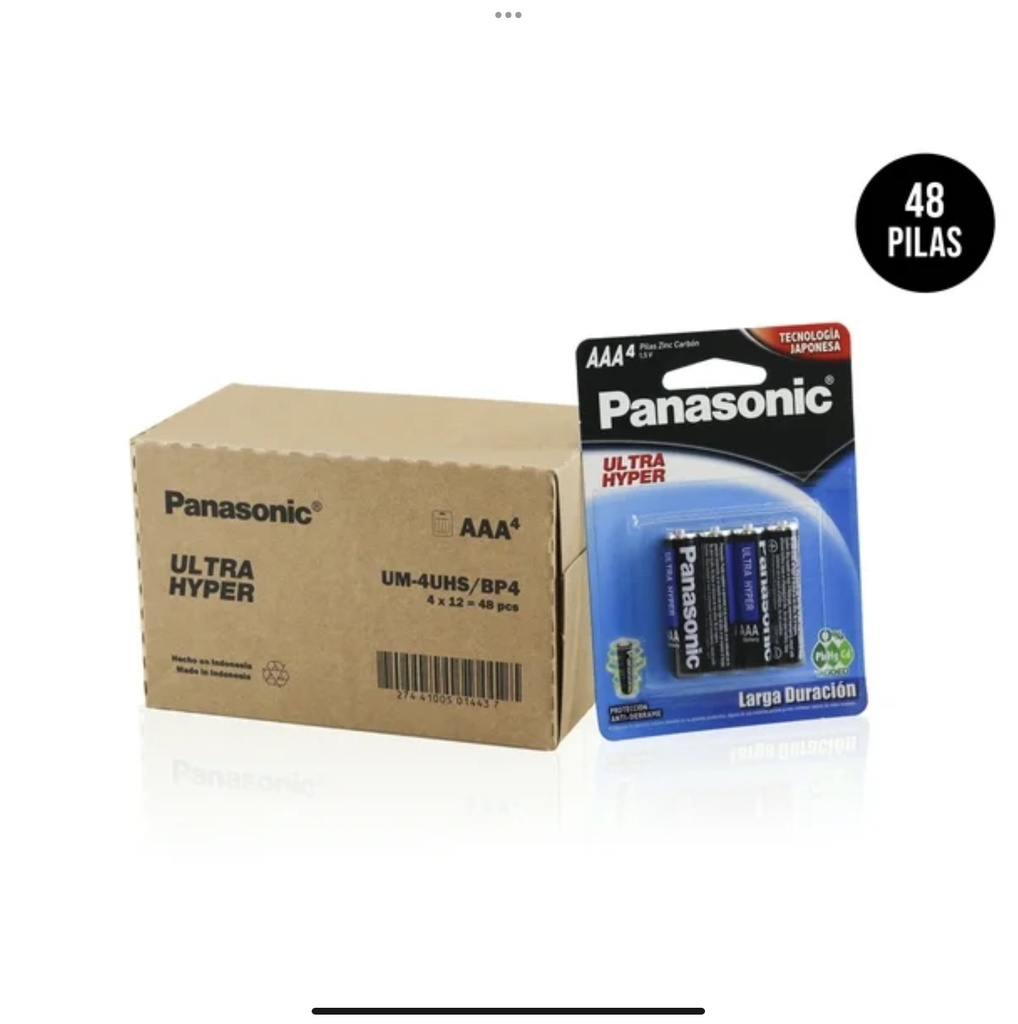 Baterías AAA Panasonic 12pz