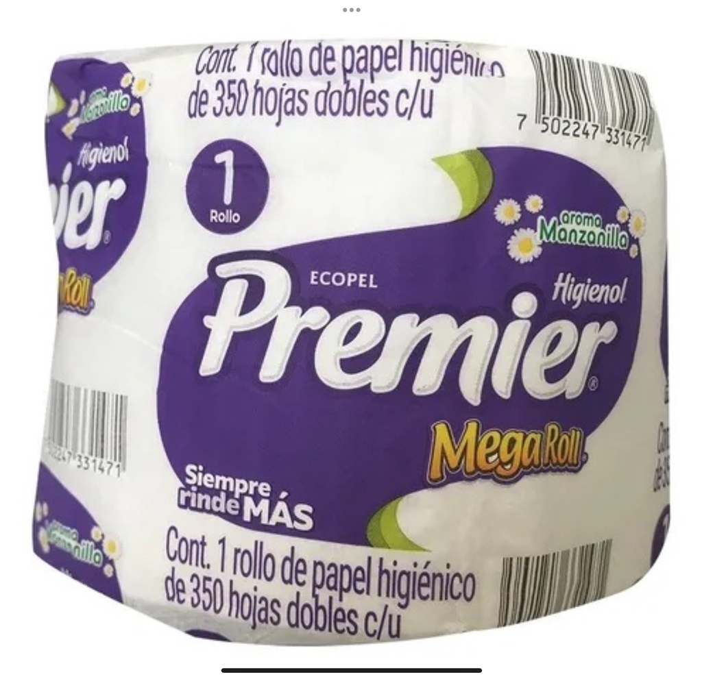 Bulto Papel Higiénico Premier Mega Roll 400h 40pz