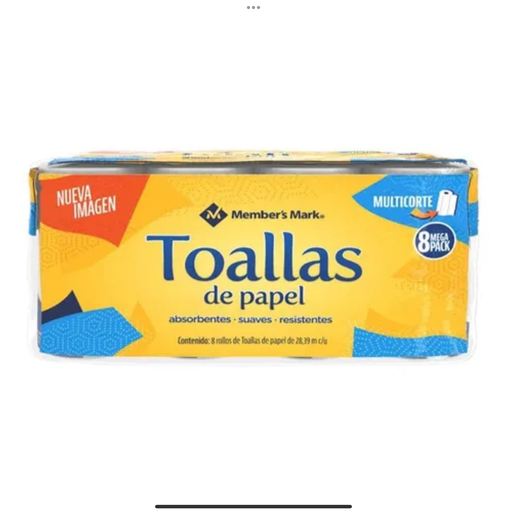 Bulto Toallas de Papel Member’s Mark 8pz