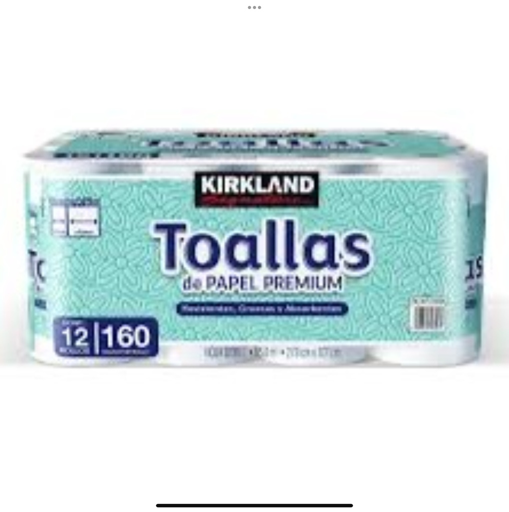 Bulto Toalla Kirkland 12pz