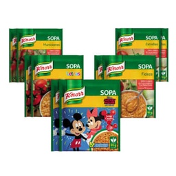 Sopas knorr surtidas 10 pzs